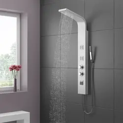Shower panel in the bathroom photo