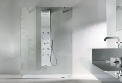 Shower panel in the bathroom photo