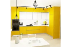 Kitchens with yellow apron photo