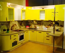 Kitchens with yellow apron photo