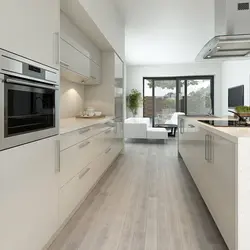 Mətbəx fotoşəkilində yüngül laminat
