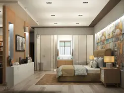 Master bedroom with dressing room photo