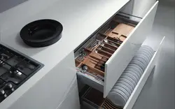 Pull-out cabinet for kitchen photo