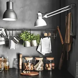 Black roof rails in the kitchen photo