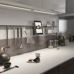 Black roof rails in the kitchen photo