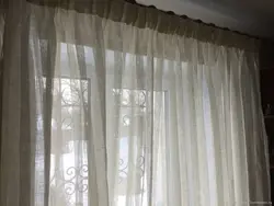 Тюль Лен На Кухню Фото
