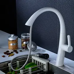 Kitchen faucet white photo