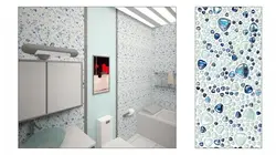 Mosaic panels in the bathroom photo