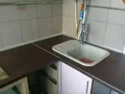 Countertop joints in the kitchen photo
