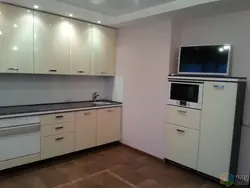 White TV in the kitchen photo