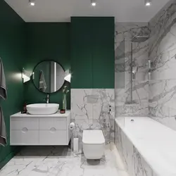 Yaşıl mərmər fotoşəkildə hamam