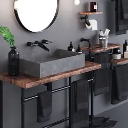 Bathroom vanity loft photo