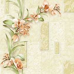 Paper wallpaper for kitchen photo