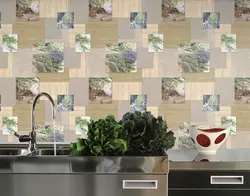 Paper wallpaper for kitchen photo