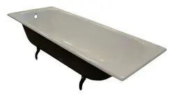 Cast iron bathtub with legs photo