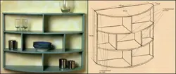 Kitchen shelf drawing photo