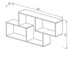 Kitchen shelf drawing photo