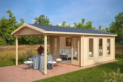 Summer kitchens made of timber photo