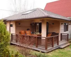 Летние кухни из бруса фото