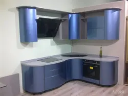 Kitchens with round corner photo