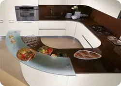Kitchens with round corner photo