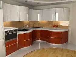Kitchens with round corner photo
