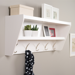 Hanging shelf in the hallway photo