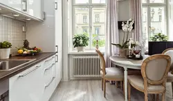 Французские окна на кухне фото