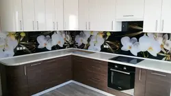 Фартух для кухні архідэі фота
