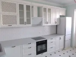 Белые кухни с фрезеровкой фото