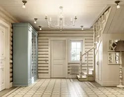 Hallways In A Log House Photo