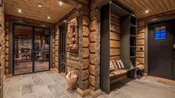 Hallways In A Log House Photo