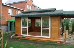Doors to the summer kitchen photo