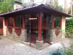 Двери в летнюю кухню фото