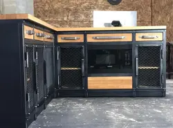 Loft Kitchen Made Of Metal Photo