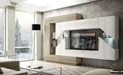 Qonaq otağının divarı loft fotoşəkili