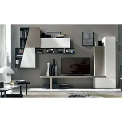 Qonaq otağının divarı loft fotoşəkili