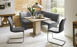 Mətbəxdəki loft divan fotoşəkili