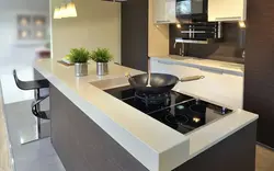 Acrylic stone kitchen photo