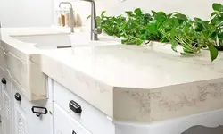 Acrylic stone kitchen photo