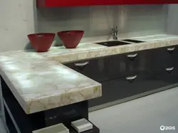 Acrylic stone kitchen photo