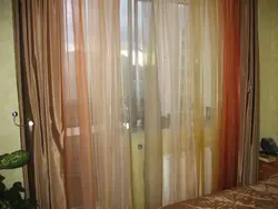 Органза тюль на кухню фото