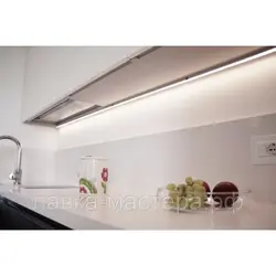Linear lamps for the kitchen photo