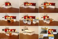 Oshxona fotosurati uchun aylantiriladigan divanlar