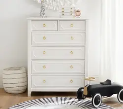 Tall chest of drawers in the bedroom photo