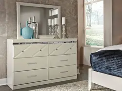 Tall chest of drawers in the bedroom photo