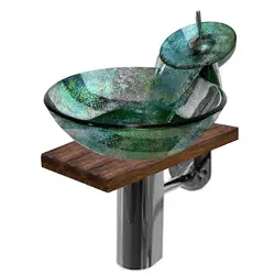 Glass bathroom sinks photo