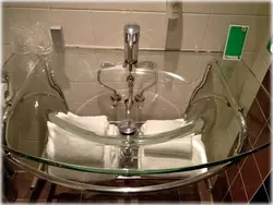 Glass bathroom sinks photo