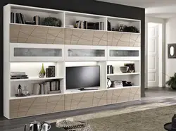 Italian wall in the living room photo