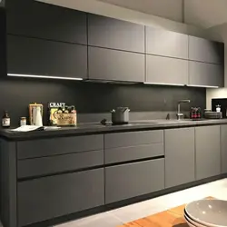 Kitchen graphite corner design photo